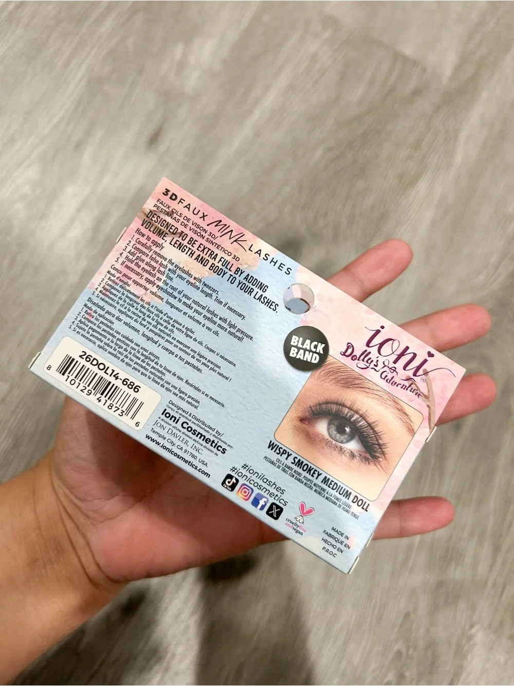 Ioni Dolly's Adventure Multi-Color Wispy Faux Mink Lashes